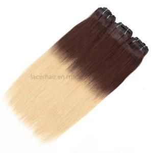 Balayage Color Ponytail Remy Natural Seamless Clip on Cuticle Aligned Brazilian Human Hair
