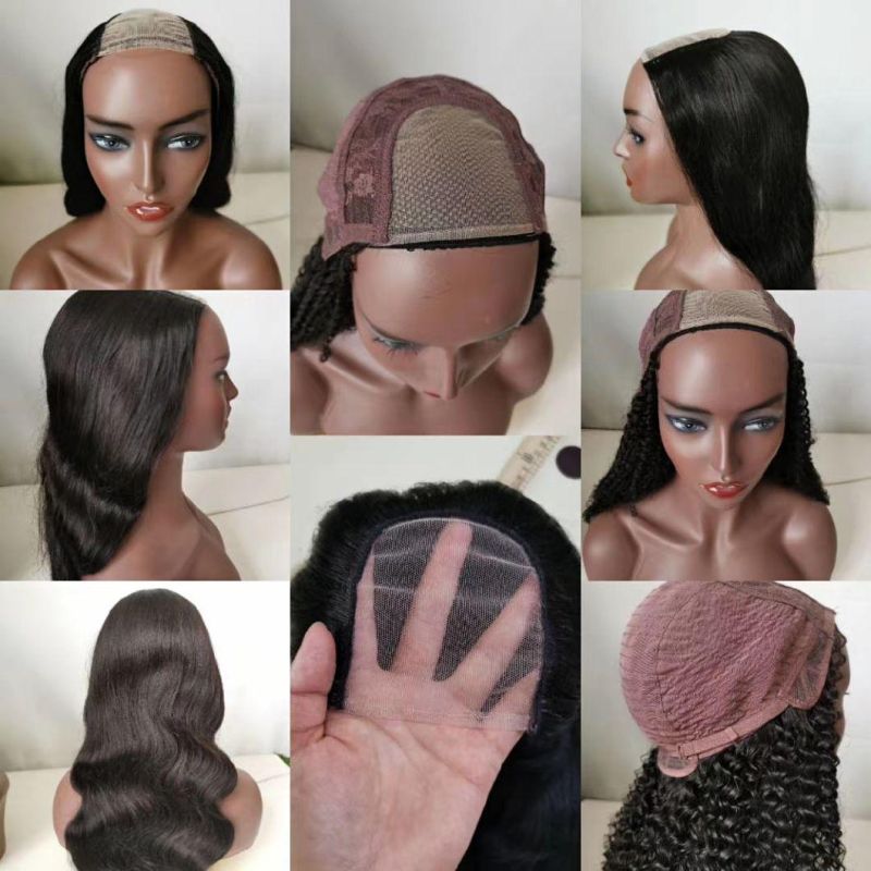Straight Wavy Curly U Part 100% Remy Human Hair Wigs