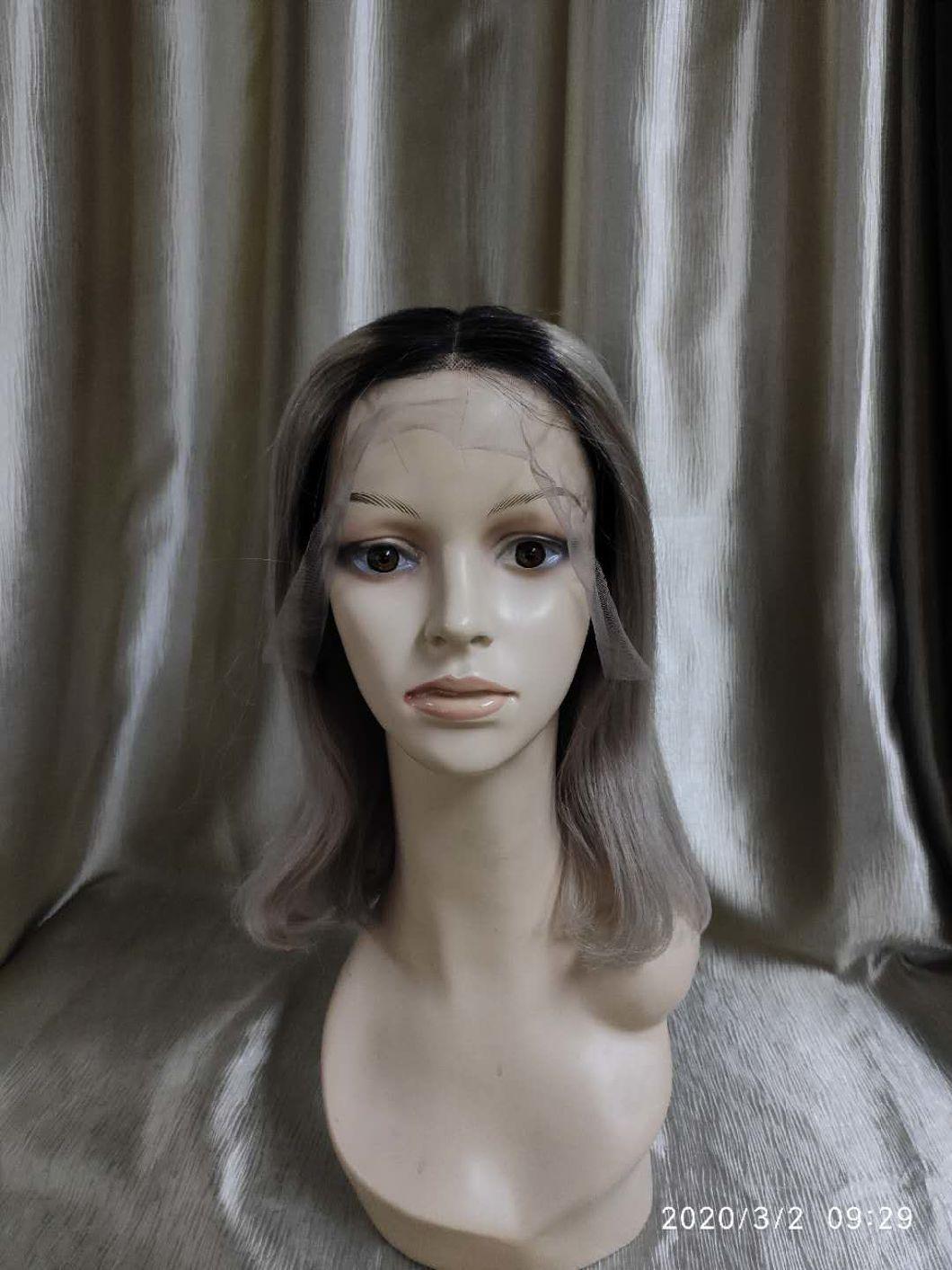 Fancy Color Human Hair Wig Lace Frontal Wig
