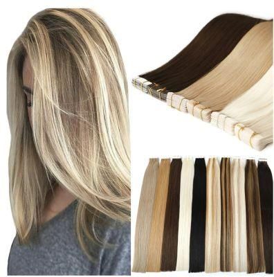 Remy Human Skin Hair Weft Tape in Hair Weft