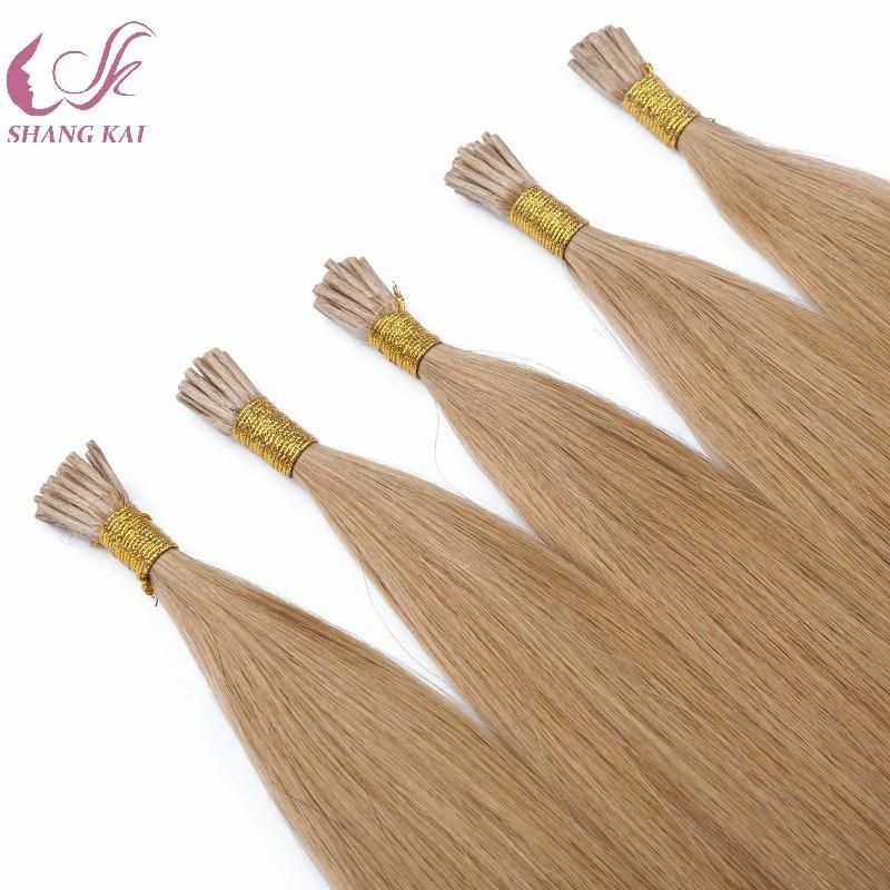 100% Top Quality Natural Hair Brazilian Keratin Hair Extension I Tipped Remy Hair