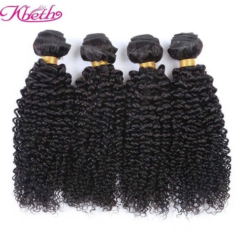 Kbeth Human Hair Weaving Kinky Curly for Black Women Virgin Hair Weave 2021 Fashion 100% Natural Remy Cheap 13*4 Ear to Ear Custom 20 Inch Bundle Weft