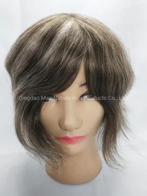 2022 Most Comfortable Custom Made Clear PU Base Injection Hair System Made of Remy Human Hair