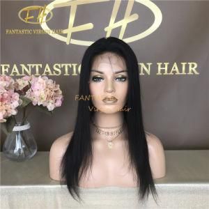 Top Quality Brazilian/Indian Virgin/Remy Human Hair Full/Frontal Lace Wig with #1b Color