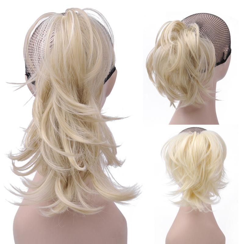Two Shaded Strle Synthetic Clip in Hairpiece Ponytail Hair Extension