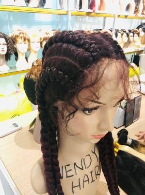 Synthetic Wigs Lace Front Hair for Black Women Braided Laces Wigs Vendors