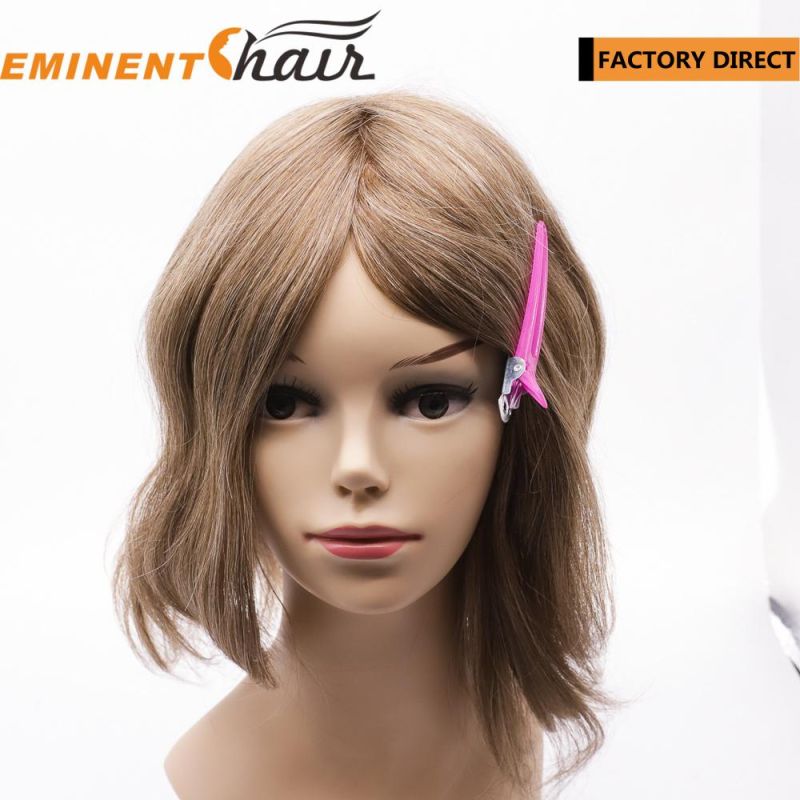 Custom Made Human Hair Mono Women′s Wig