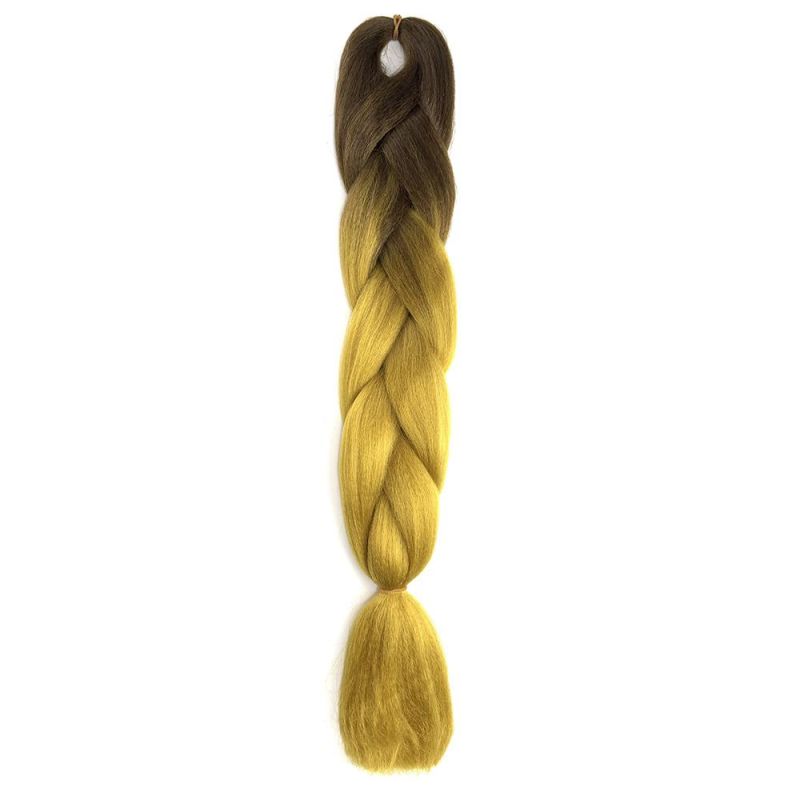 Kbeth Jumbo Braiding Hair Extensions Braiding Hair 24 Inch Ombre Multiple Tone Colored Synthetic Hair for Women in Stock