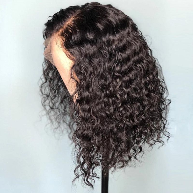Wholesale Jerry Curly Bob Hair Wigs 13X4 Lace Frontal Bob Hair Wigs 150 Density Brazilian Virgin Human Hair Wigs 12 Inch
