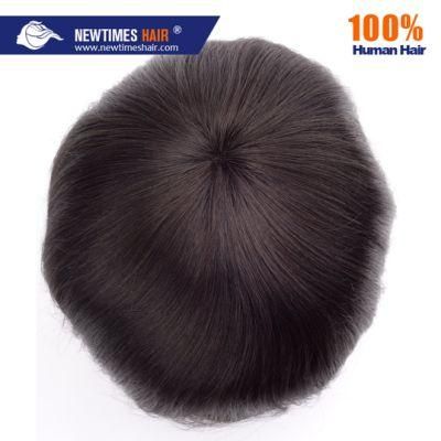 #0.12 Net Mono Lace Natural Men&prime;s Hair Replacement System Human Hair