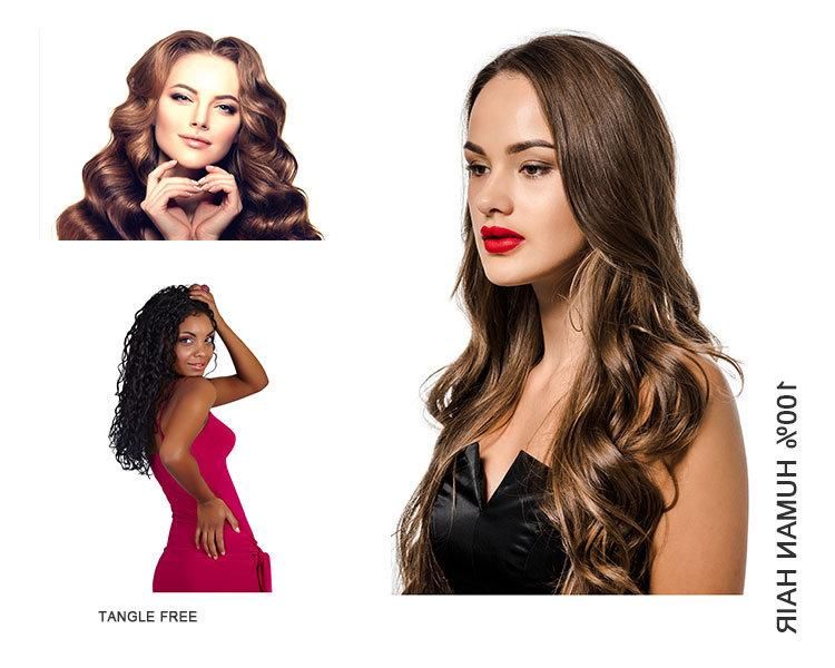Wholesale Real Hair Vendors Virgin Bundles in Bulk Brown Hair Extension Straight Hair Bundles