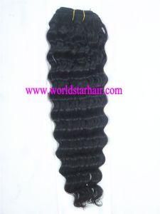 100% Malaysian Virgin Remy Deep Weave Human Hair Weaving