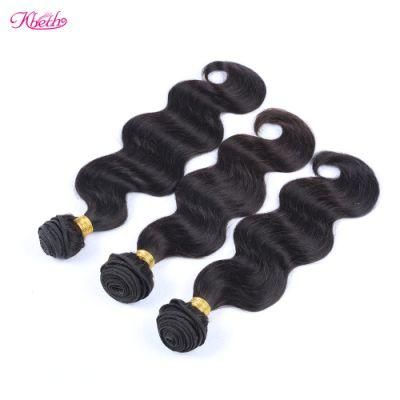 Kbeth 10A Natural Black Body Wave Remy Double Drawn Natural Human Hair Weft