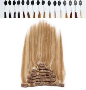 Newest Remy Hair Clip in Hair Extension Natural Hair Weft
