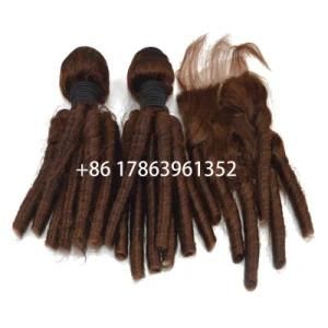 Hair Weft 6# Brazilian Virgin Hair 14-24inch Pure Color