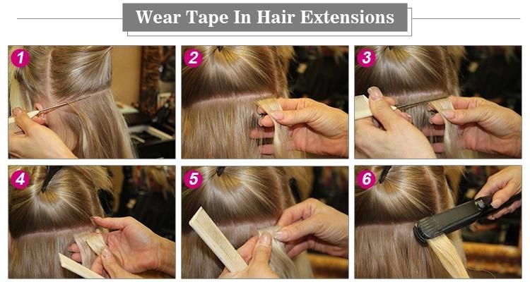 Russian Free Tape in Hair Extensions 100 Human Hair Extension