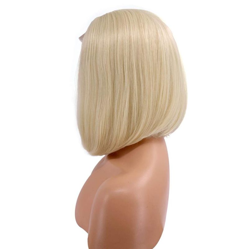 Kbeth 613 Human Hair Wig Gold Color Bleached Knots Preplucking Glue Install Absolutely Removable Very Beautiful Middle Part Free Part Wigs Wholesale