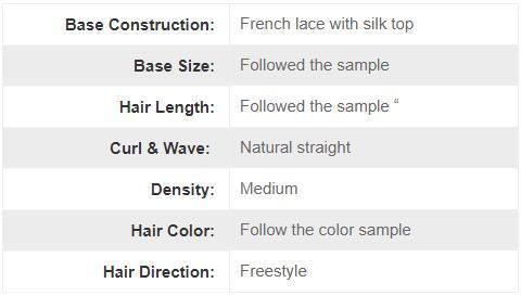 Lw5555 French Lace with Silk Top Natural Hair Wigs for Women
