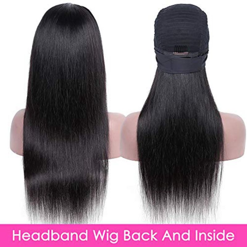 Kbeth Brazilian Human Hair Machine Made Straight Remy Hair Wig for Women Natural Color Perruque Cheveux Humains 150% Wigs Wholesale