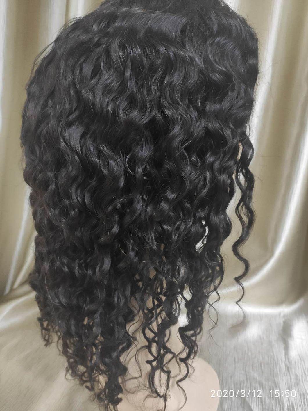 Dark Brown Color Brazilian Human Hair Lace Frontal Body Wave Wigs
