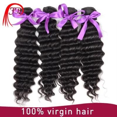 Raw Natural Color 8A Virgin Deep Wave Indian Human Hair