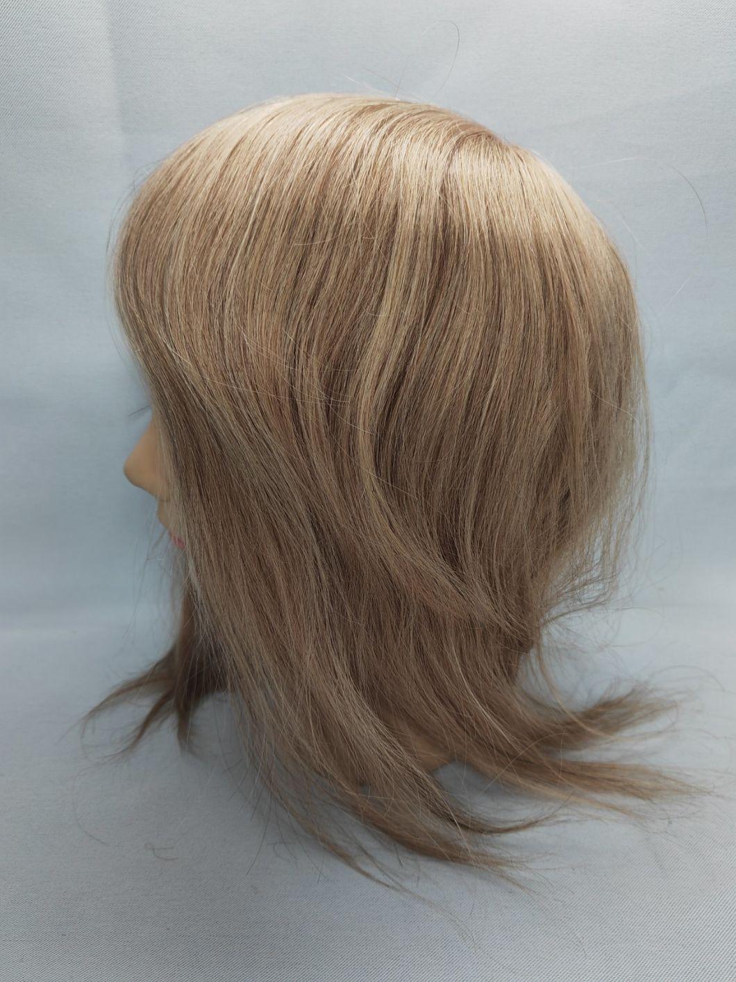 2022 Most Popular Ventilated Fine Welded Mono Human Hairpiece Made of Human Remy Hair