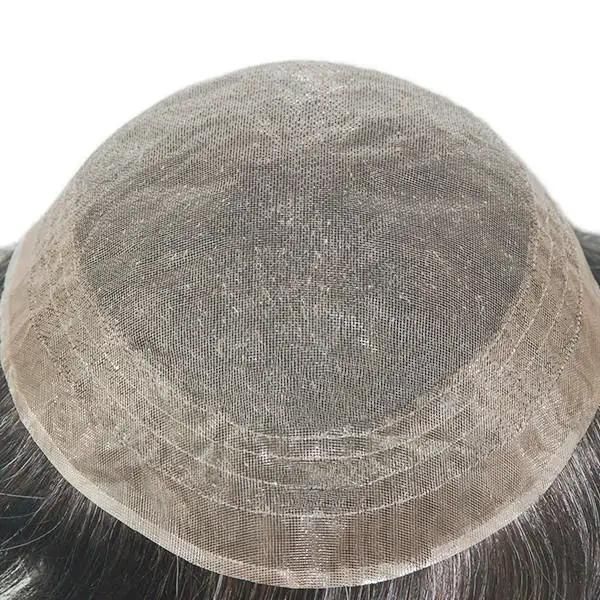 Ljc692: Fine Welded Mono 100% Human Hair No Surgical Hair Replacement Systems