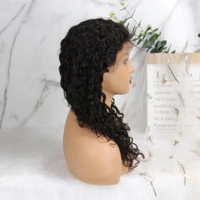 Human Hair Curly Wig Brazilian Afro Kinky Curly Head Band Half Wigs Glueless Full Machine Wig for Black Women Remy