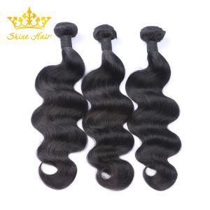 Unprocessed 100% Real Human Hair in #1b Color Body Wave Hair Extension