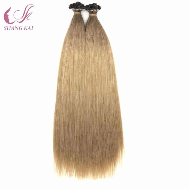 Russian Remy Human Hair Kertain Prebonded Flat Tip Hair Extensions