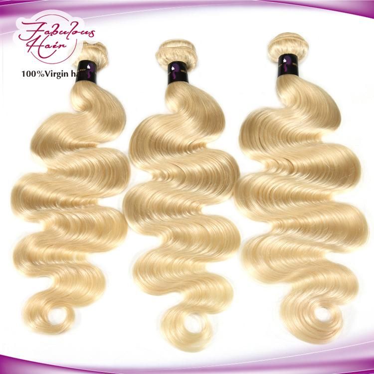 Top Grade Virgin Body Wave Remy Hair Color 613 Blonde Human Hair Weave