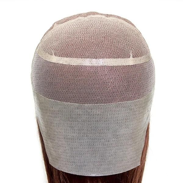 Ll033 Human Hair French Lace with Unti-Slipped PU Women Medical Wig