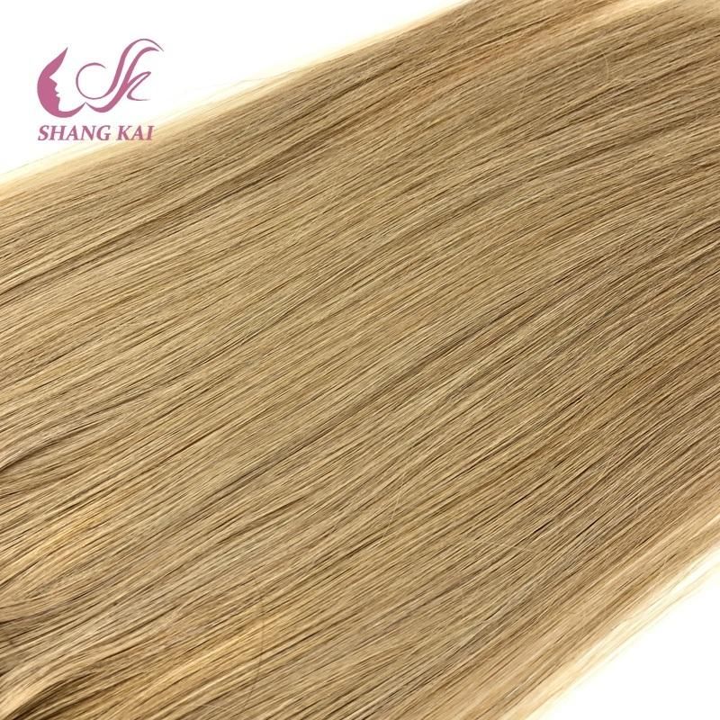 Factory Price Remy Human Hair Clip in Extension Brown Color