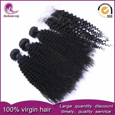 Kinky Curly Indian Hair Weft Unprocessed Virgin Human Hair Weave