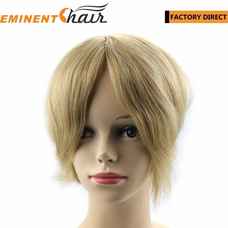 Mono Base Lace Front Women Human Hair Toupee/ Wig