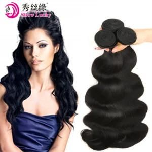 Nature Black Color #1b 100% Unprocessed Virgin Brazilian Human Hair Weft Body Wave