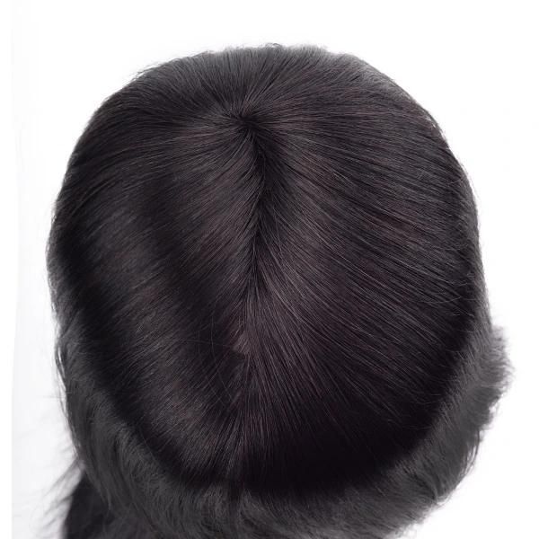 Custom Ladies Braided PE Line Integration Hair Replacement with Mono Top