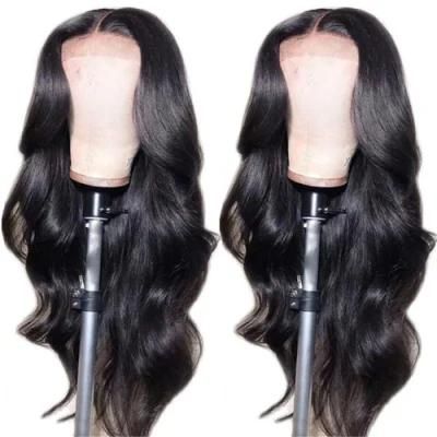HD Transparent Swiss Lace Human Hair 360 Lace Frontal Wigs