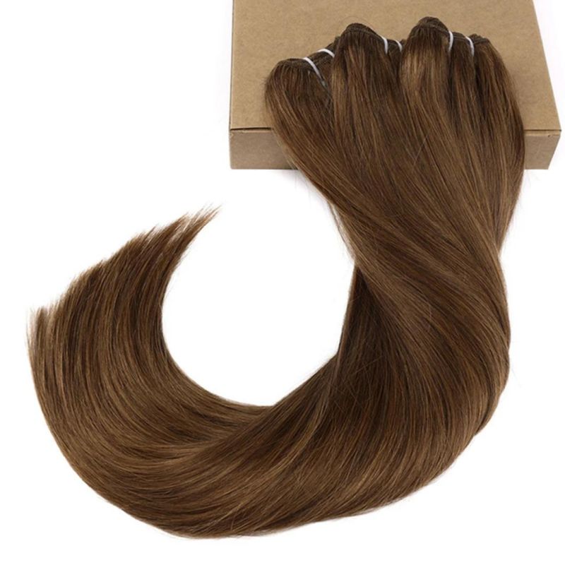 Brown Brazilian Human Hair Bundle Straight Hair Weave Bundles 12"-30" Remy Hair Extensions Brown