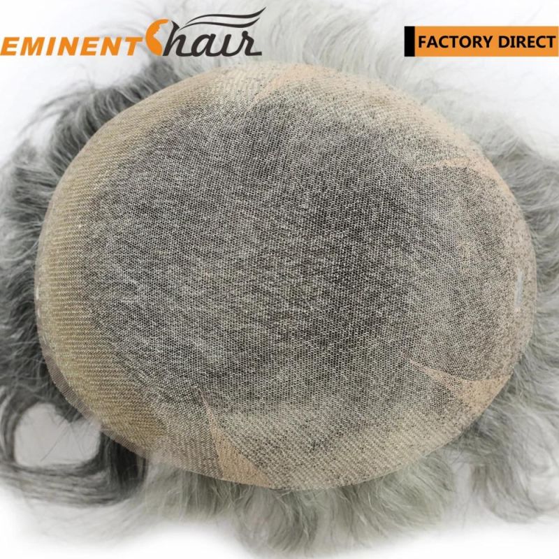 Factory Manufacturer Grey Hair Lace Hair Replacement