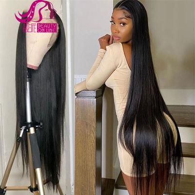 2022 Hot Selling Cuticle Aligned Virgin Hair Unprocessed Brazilian Hair Long Straight Human Hair Lace Wigs