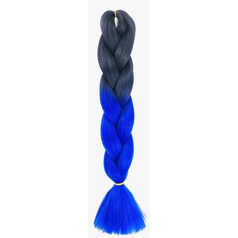 Kbeth Free Shipping High Quality 24in Ombre Braiding Hair Raw Material Soft Jumbo Long Wine Braids Purple Red Synthetic Braiding Hair Extension in Stock
