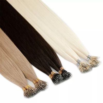 100% Human Hair Nano Hair Extensions Straight Wholesale Hair Extension.