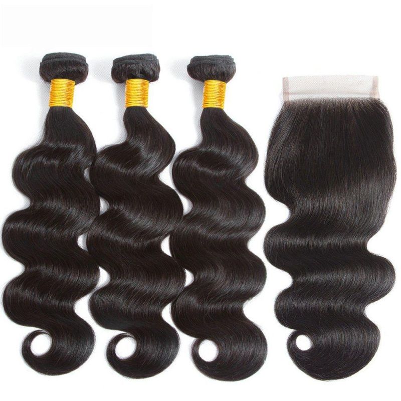 Body Wave Bundles with Closure Brazilian Hair Weave Bundles with Closure Natural Human Hair Bundles with Closure
