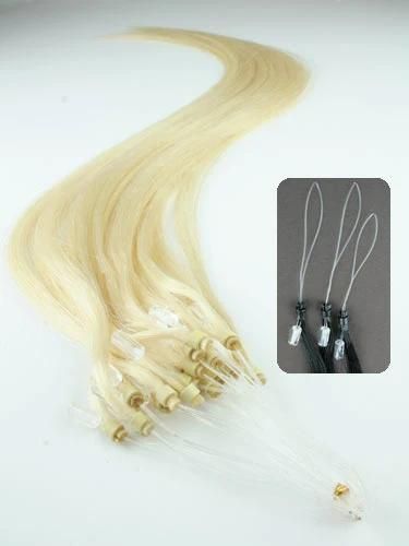 Blonde Color Micro Loop Hair Extensions Easy Loop 1g Micro Bead Brazilian Hair Extension Double Bead Brazilian Micro Ring Loop Hair Extension (AV-RH00-613)