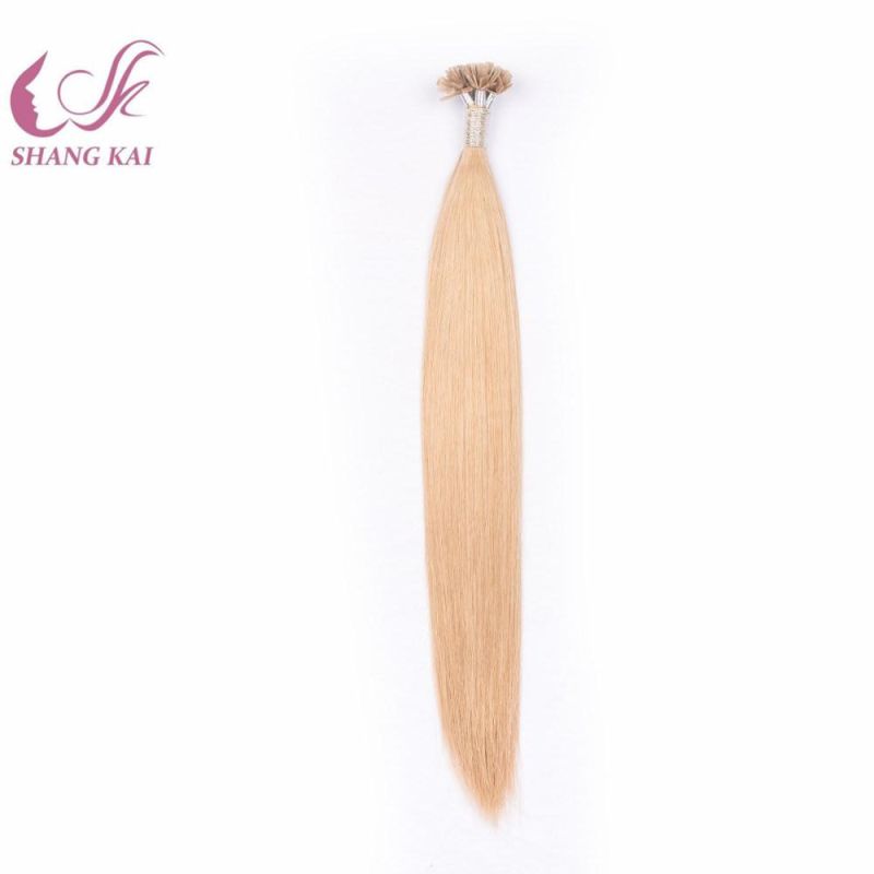 Top Quality Wholesale Brazilian Hair Weave Bundles Flat Tip Hair Extension, Ponytail Human Hair