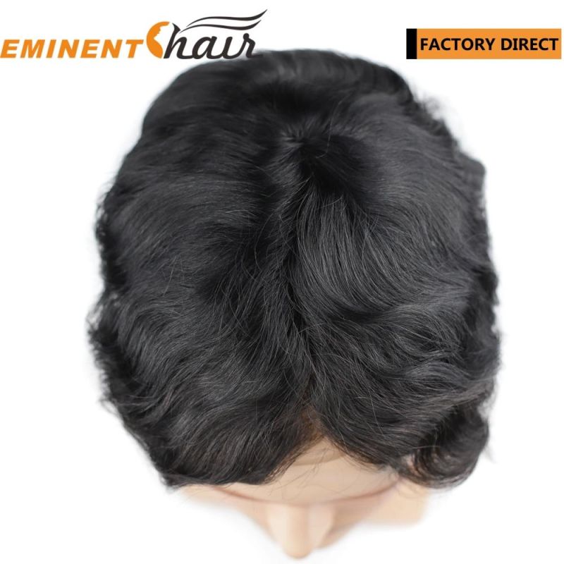 Indian Hair Men′ S Lace Front Stock Toupee