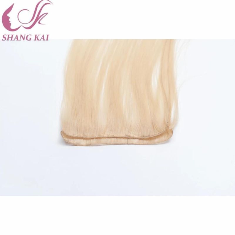 100% Russian Human Virgin Hair Cuticle Aligned Handtied Weft Hair