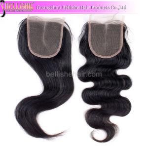 Wholesale High Quality Brazilian Human Remy Hair Weft 4*4 Virgin Hair Lace Closure