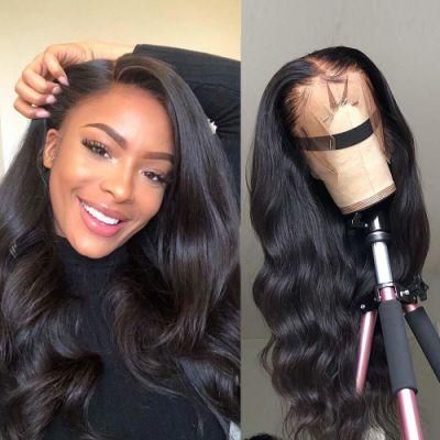 Body Wave Human Hair Lace Front Wigs Pre Plucked Brazilian Virgin Lace Wigs with Baby Hair 150% 14&quot;